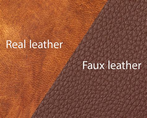 real leather vs faux